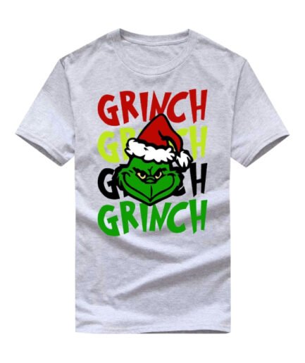 Grinch Christmas T-Shirt Gray