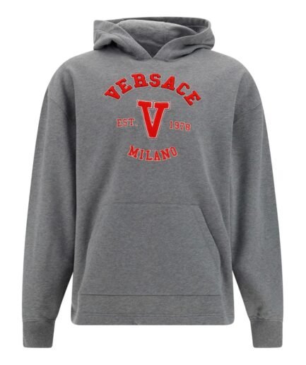 Versace Logo Sleeved Hoodie