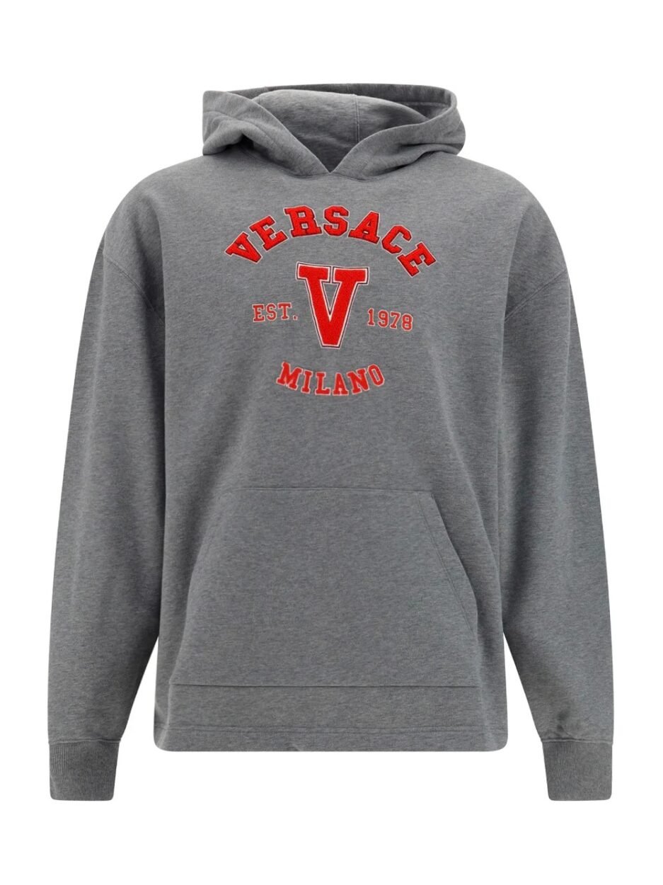 Versace Logo Sleeved Hoodie